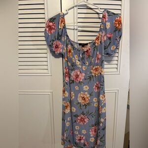 Floral Puff Sleeve Dress